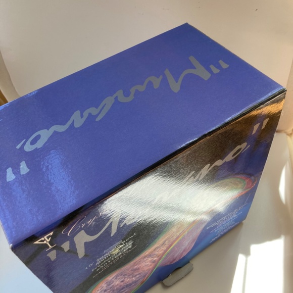 MuranoI 10”Triangle Bowl Multi Color Freeform Glass - Picture 12 of 15